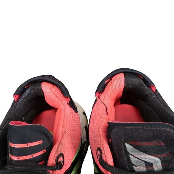 Adidas Shoes Mens 8 Athletic Trainers Dame 6 Basketball Sneakers Black Red Mid - Picture 11 of 13